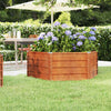 Vidaxl fioriera raccolta 129x129x45 cm acciaio corten arrugginito