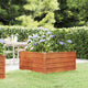 Plantador Vidaxl elevado 100x100x45 cm Corten Steel Rusty