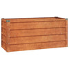 Plantador Vidaxl elevado 100x40x45 cm Corten Steel Rusty