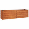 Plantador Vidaxl elevado 160x40x45 cm Corten Steel Rusty