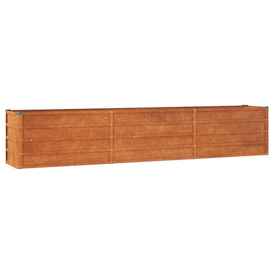 Vidaxl fioriera raccolta 240x40x45 cm acciaio corten arrugginito