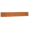 Plantador Vidaxl insertado 320x40x45 cm Corten Steel Rusty