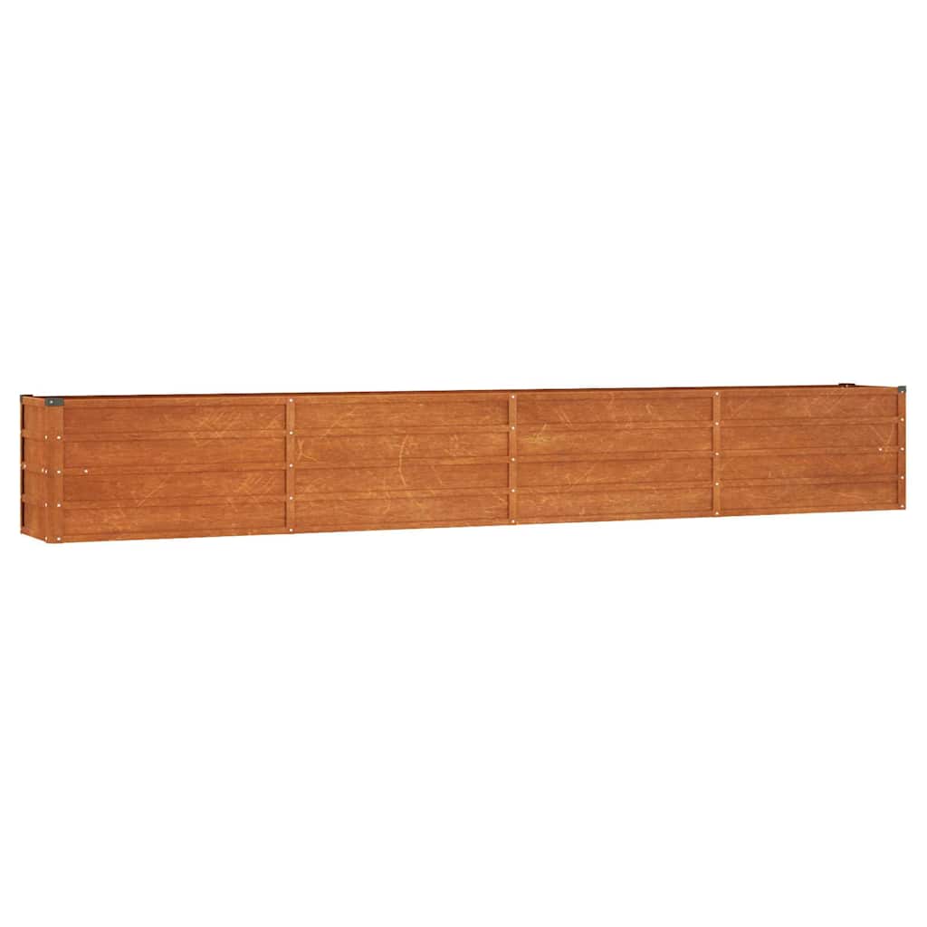 Plantador Vidaxl insertado 320x40x45 cm Corten Steel Rusty