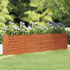 Vidaxl fioriera raccolta 320x40x77 cm acciaio corn arrugginito