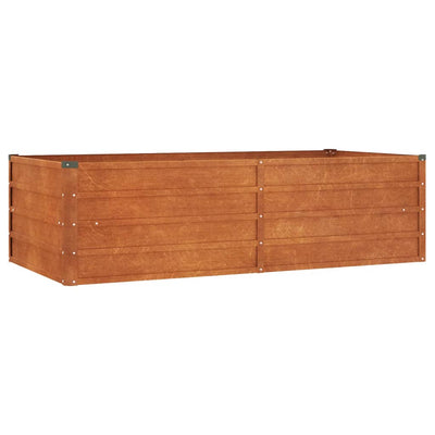 Vidaxl fioriera raccolta 160x80x45 cm acciaio corten arrugginito