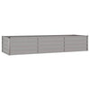 Vidaxl fioriera raccolta 240x80x45 cm in acciaio corten arrugginito