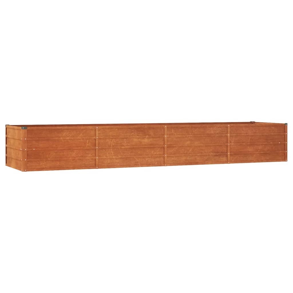 Plantador Vidaxl insertado 320x80x45 cm Corten Steel Rusty