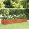 Plantador Vidaxl insertado 320x80x45 cm Corten Steel Rusty