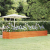 Plantador Vidaxl elevado 400x80x45 cm Corten Steel Rusty