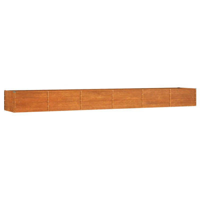 Vidaxl fioriera inserto 480x80x45 cm acciaio corn arrugginito