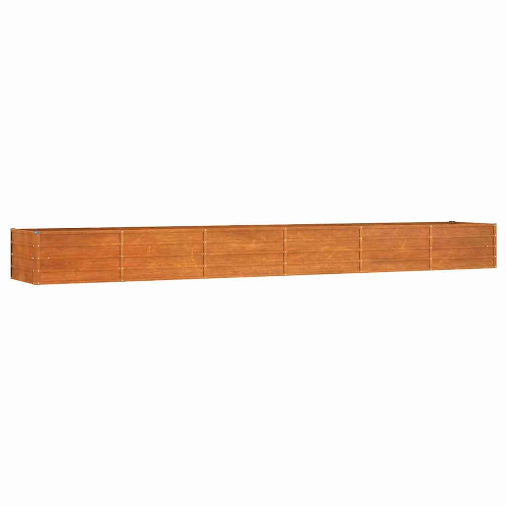 Vidaxl Planter Insertar 480x80x45 cm Corten Steel Rusty