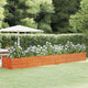 Vidaxl Planter Insertar 480x80x45 cm Corten Steel Rusty