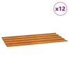 Pannelli del tetto Vidaxl 12 ST 80x44 cm in acciaio corten arrugginito
