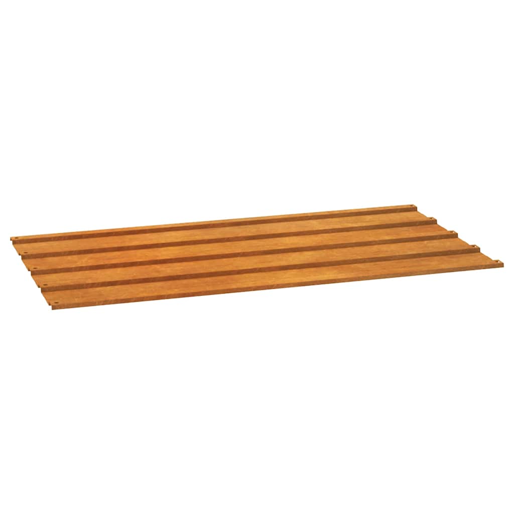 Pannelli del tetto Vidaxl 12 ST 80x44 cm in acciaio corten arrugginito