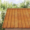 Pannelli del tetto Vidaxl 12 ST 80x44 cm in acciaio corten arrugginito