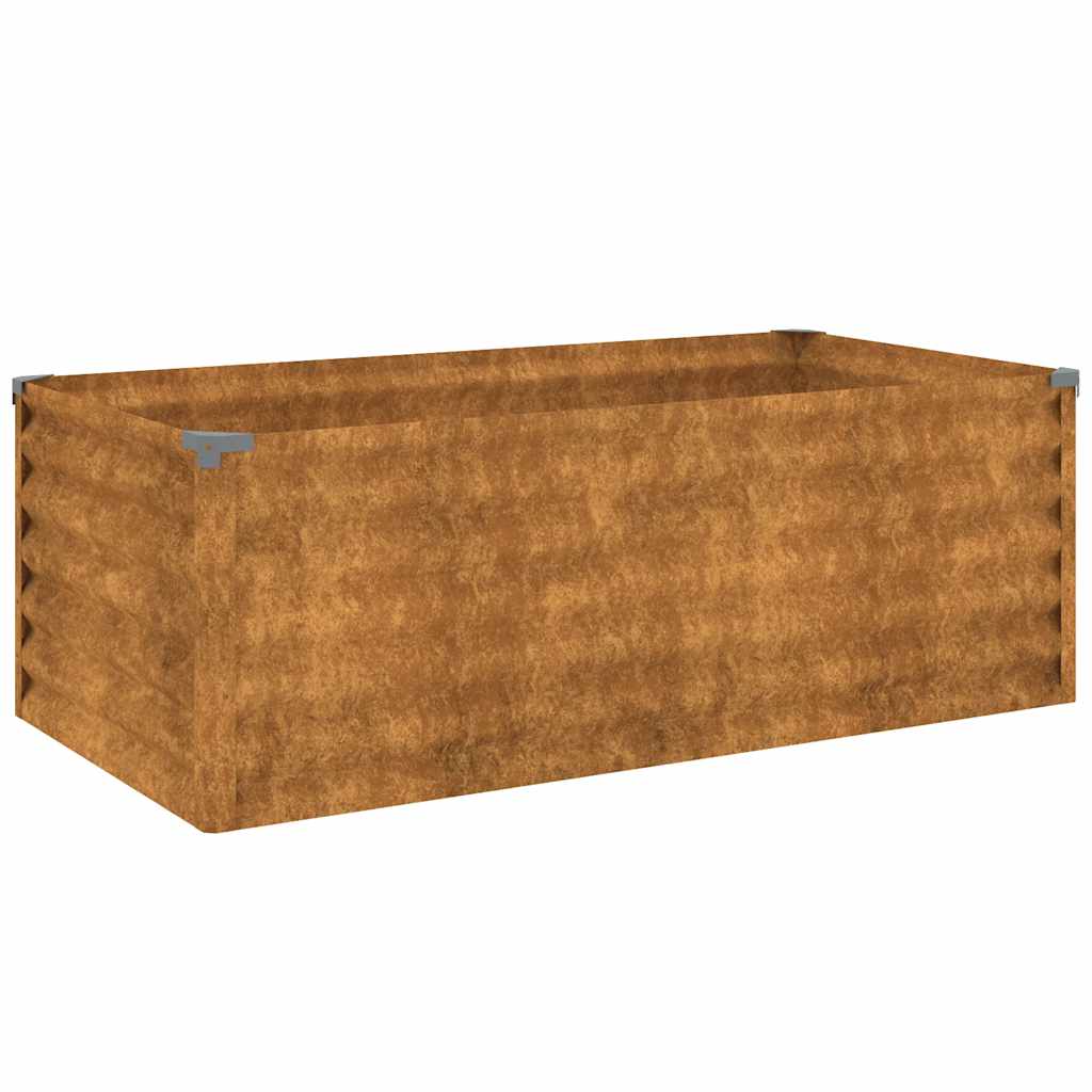 Vidaxl fioriera raccolta 100x50x36 cm Cortenstaal