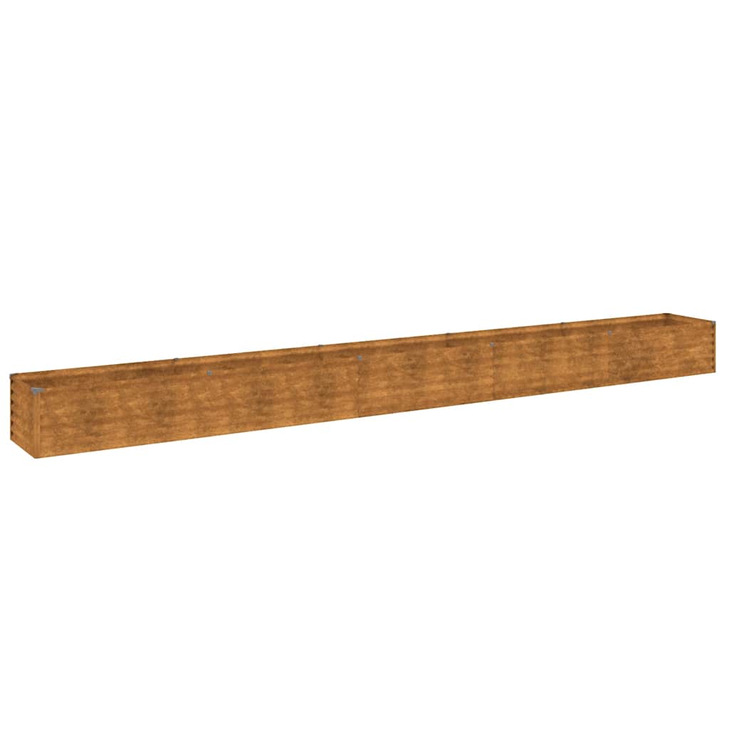 Box da giardino rialzato Vidaxx 482x50x36 cm in acciaio corten