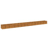 Plantador Vidaxl recaudado 580x50x36 cm Cortenstaal