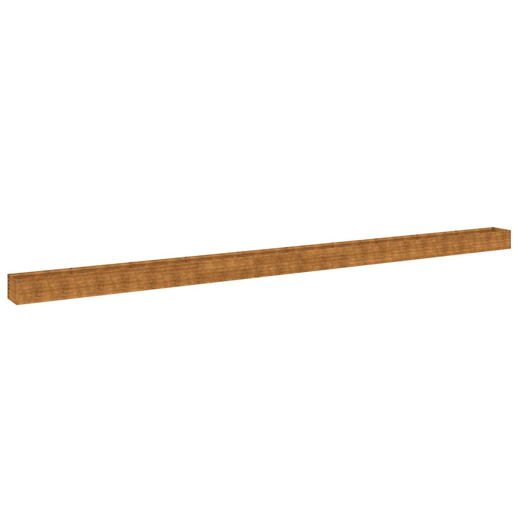 Plantador Vidaxl recaudado 960x50x36 cm Cortenstaal