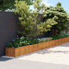 Plantador Vidaxl recaudado 1152x50x36 cm Cortenstaal