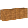 Vidaxl fioriera allevata 196x50x69 cm Cortenstaal