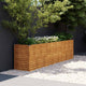 Plantador Vidaxl recaudado 291x50x69 cm Cortenstaal
