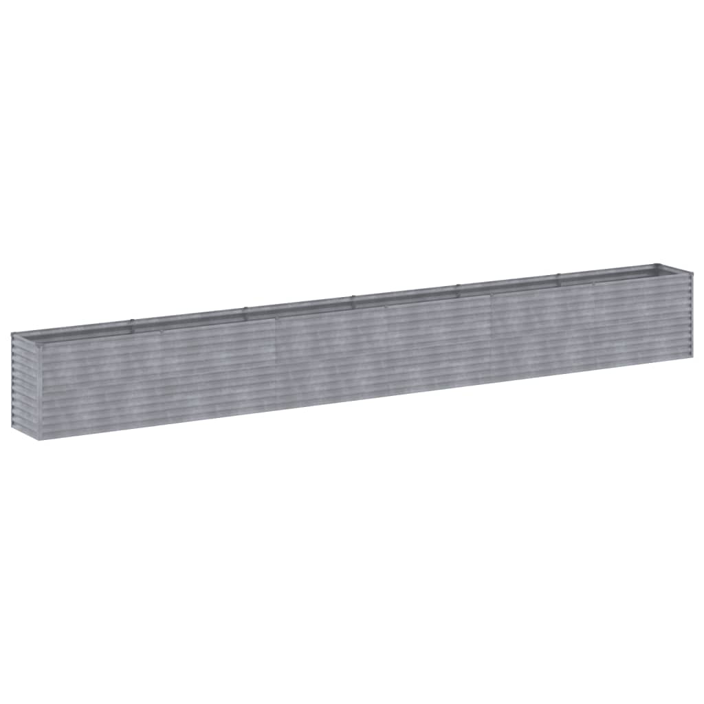 Plantador Vidaxl recaudado 578x50x69 cm Cortenstaal