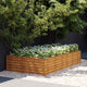 Vidaxl fioriera raccolta 195x100x36 cm Cortenstaal
