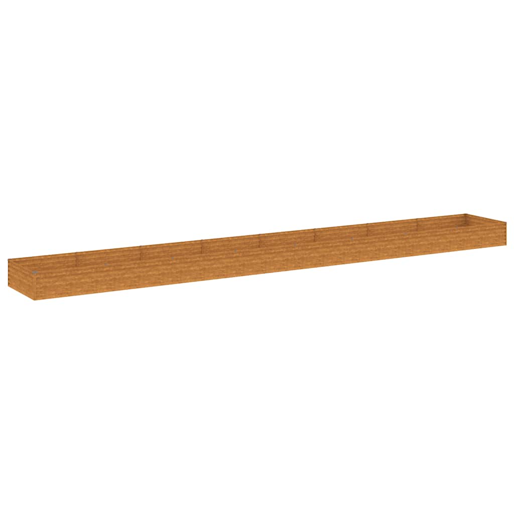 Jardinera vidaxx elevada 770x100x36 cm acero corten