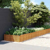 Vidaxl plantenbak verhoogd 770x100x36 cm cortenstaal