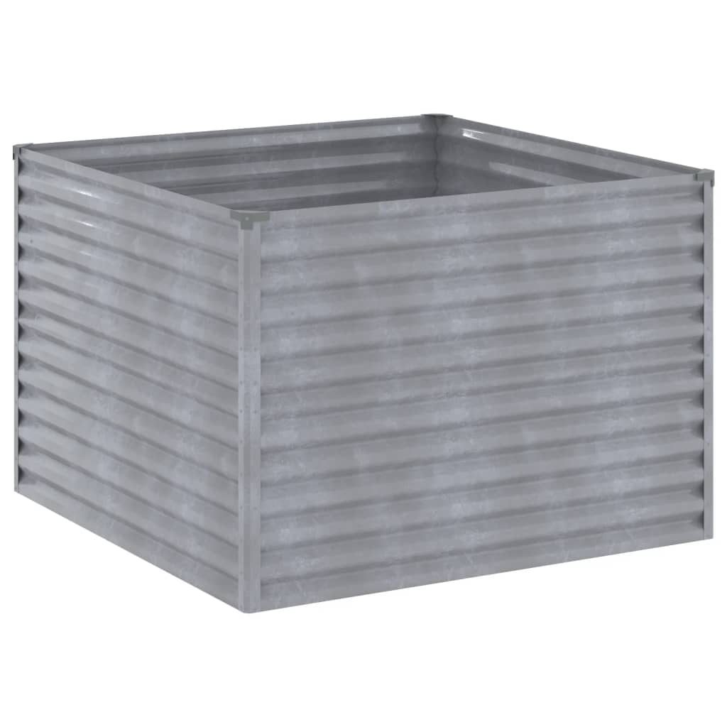 Plantador Vidaxl recaudado 100x100x69 cm Cortenstaal