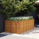 Fioriera VidaXL rialzata 196x100x69 cm in acciaio corten