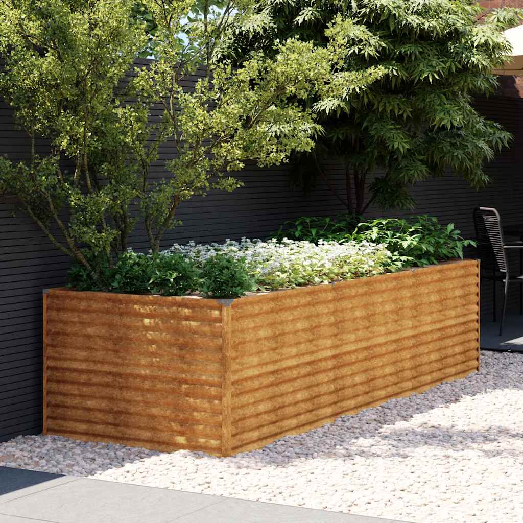 Fioriera Vidaxx rialzata 290x100x69 cm in acciaio corten
