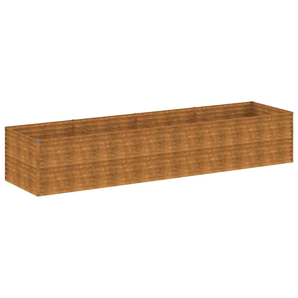 Vidaxl plantenbak verhoogd 386x100x69 cm cortenstaal