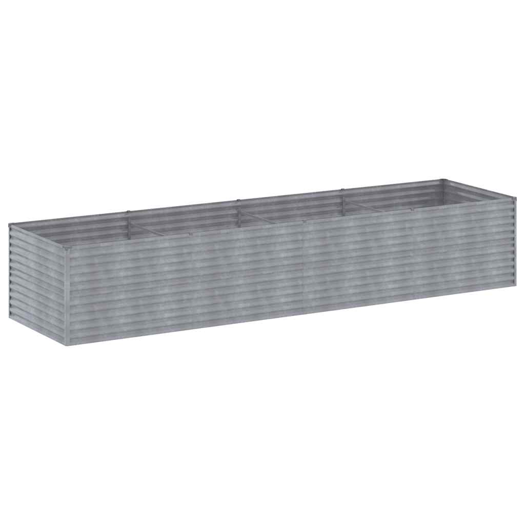 Plantador Vidaxl recaudado 386x100x69 cm Cortenstaal