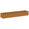 Jardinera vidaXL elevada 479x100x69 cm acero corten
