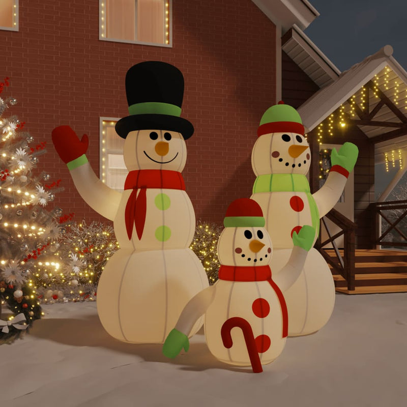 Vidaxl Snowman gonfiabile con LED 360 cm