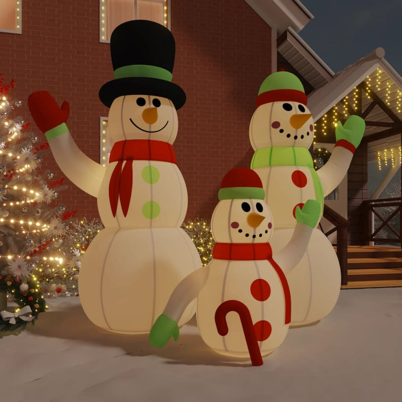 Vidaxl Snowman gonfiabile con LED 500 cm