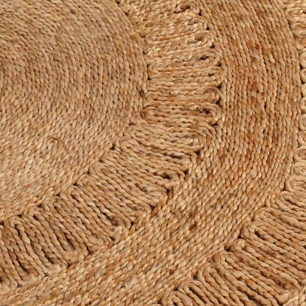 Alfombra Vidaxl alrededor de 120 cm de yute trenzado
