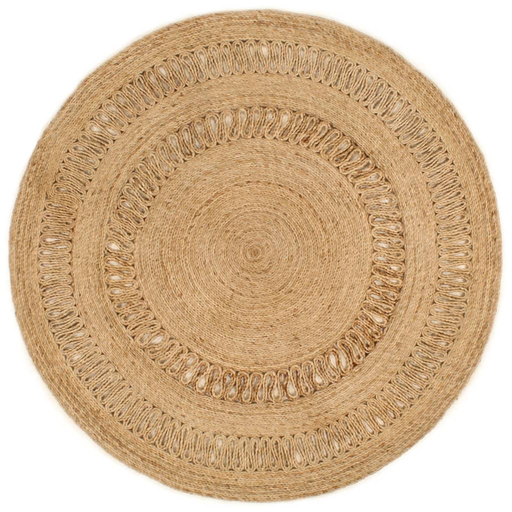 Alfombra Vidaxl alrededor de 150 cm de yute trenzado