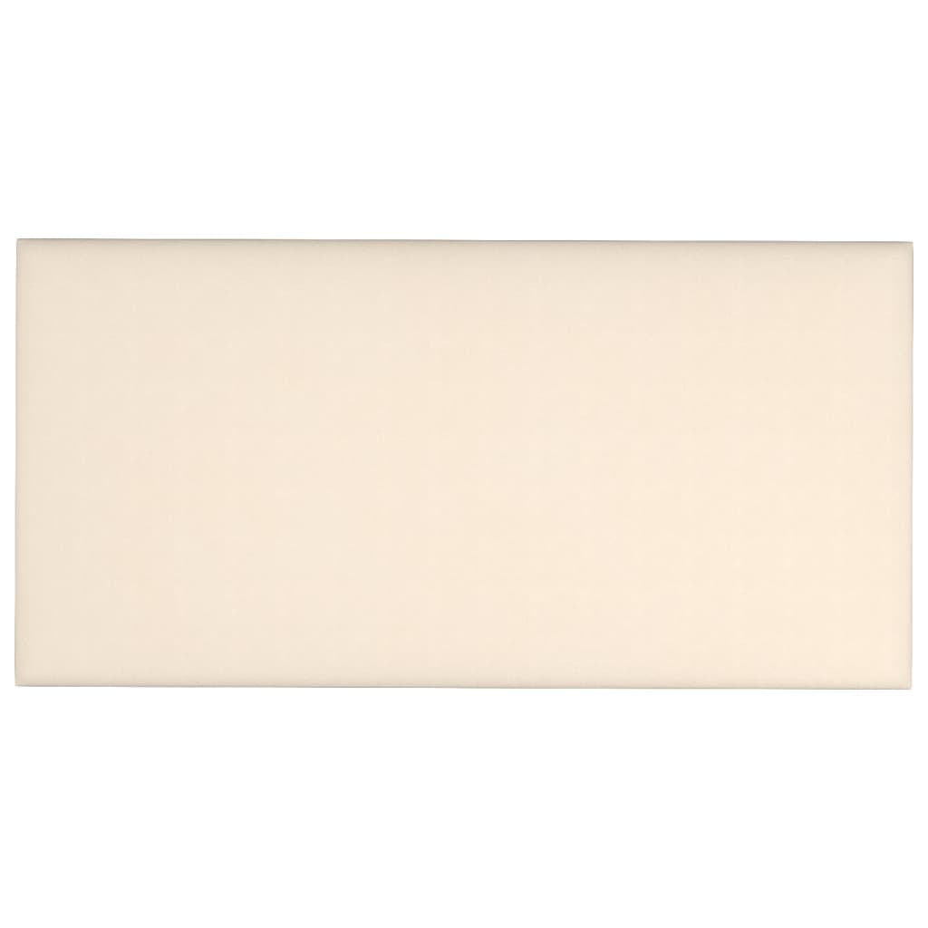 VidaXL Wandpanelen 12 st 2,16 m² 60x30 cm fluweel crèmekleurig