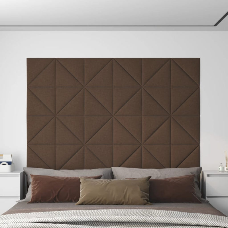 Pannelli a parete Vidaxl 12 pezzi 0,54 m² 30x30 cm Brawn