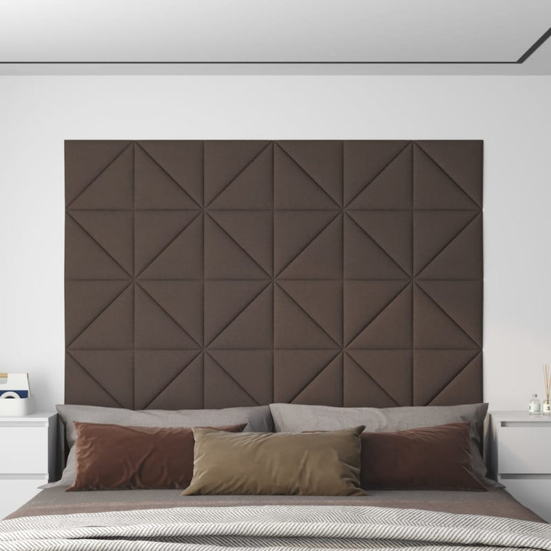 Pannelli a parete Vidaxl 12 pezzi 0,54 m² 30x30 cm Taupe