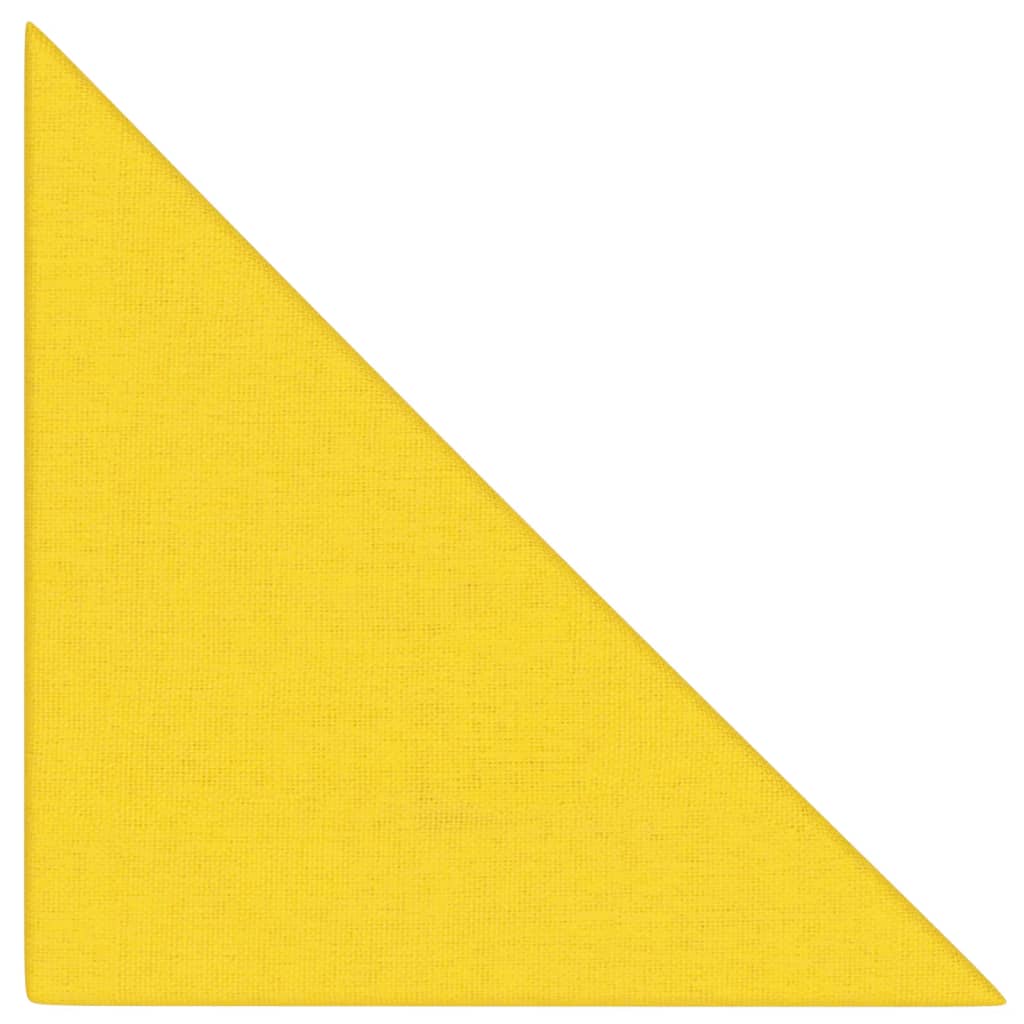 Pannelli a parete Vidaxl 12 pezzi 0,54 m² 30x30 cm Giallo chiaro