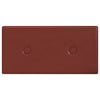 Paneles de pared Vidaxl 12 PCS 0.54 m² 30x15 cm Vino de cuero artificial rojo