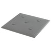 Paneles de pared Vidaxl 12 st 1.08 m² 30x30 cm de cuero artificial gris