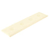 Paneles de pared Vidaxl 12 St 1.08 m² 60x15 cm de crema de cuero artificial