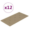 Paneles de pared Vidaxl 12 PCS 2.16 m² 60 x 30 cm Arte de cuero Cappuccinocleur