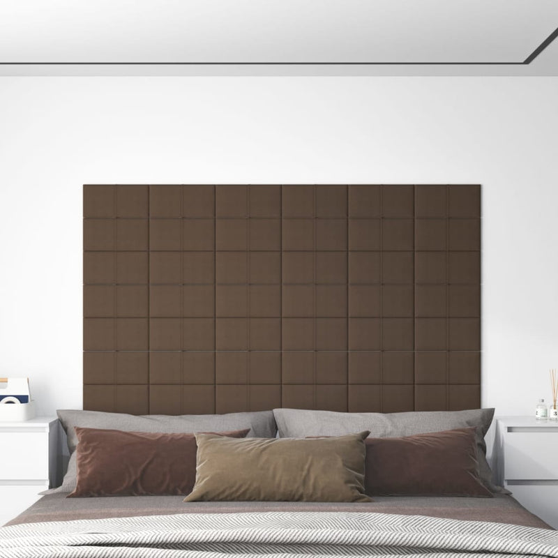 Pannelli a parete Vidaxl 12 pezzi 0,54 m² 30x15 cm marrone marrone