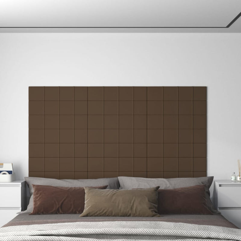 Pannelli a parete Vidaxl 12 ST 1,08 m² 60x15 cm marrone marrone